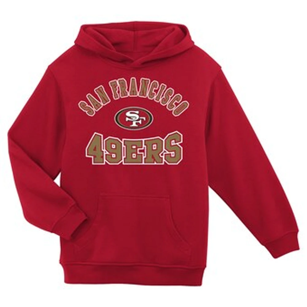 Preschool Scarlet San Francisco 49ers Home Town Pullover Fleece Hoodie