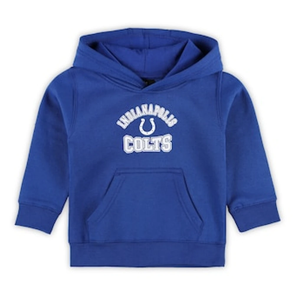 Toddler Royal Indianapolis Colts Home Town Pullover Fleece Hoodie