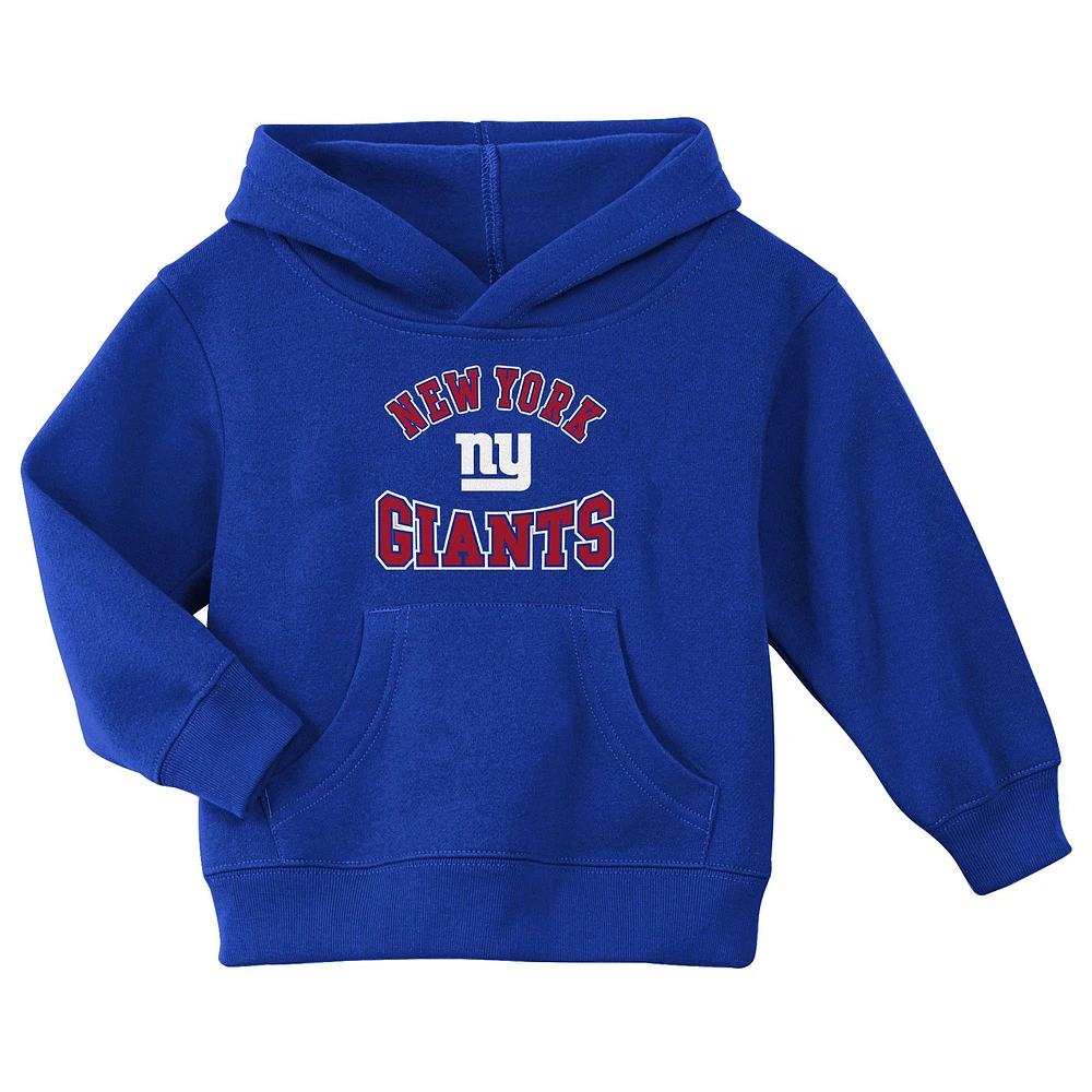 Toddler Royal New York Giants Home Town Pullover Fleece Hoodie