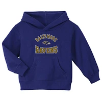 Toddler Purple Baltimore Ravens Home Town Pullover Fleece Hoodie