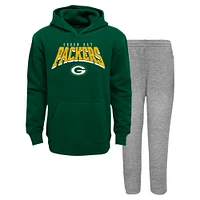 Youth  Green Bay Packers Dynamic Duo Fleece Pullover Hoodie & Sweatpants Set