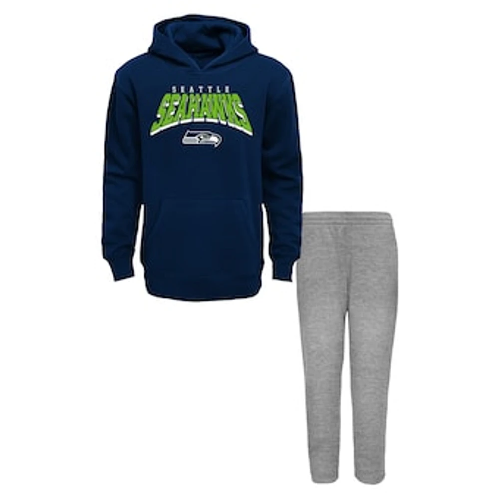 Youth  Seattle Seahawks Dynamic Duo Fleece Pullover Hoodie & Sweatpants Set