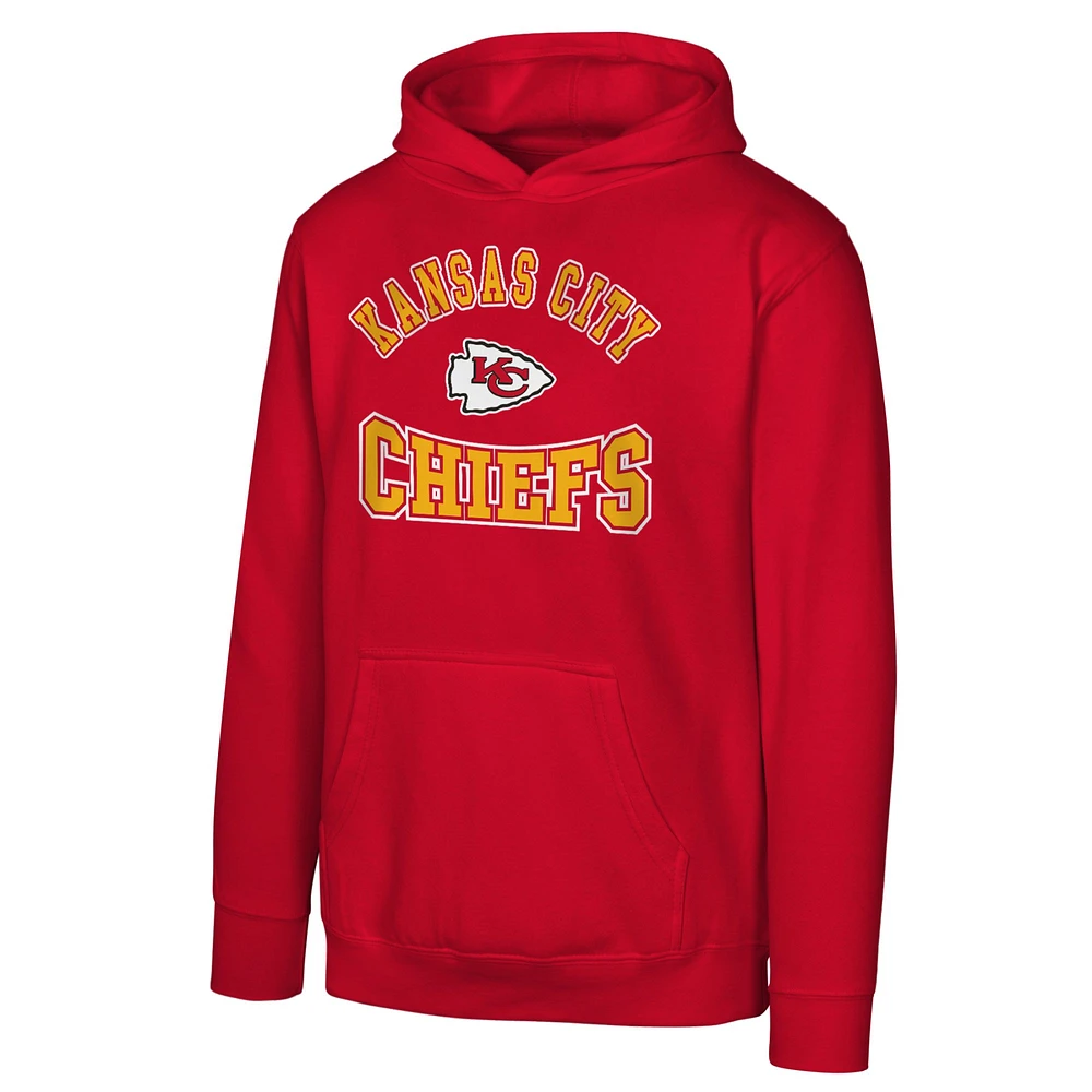 Youth Red Kansas City Chiefs Home Town Pullover Fleece Hoodie