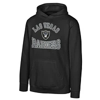 Youth Black Las Vegas Raiders Home Town Pullover Fleece Hoodie