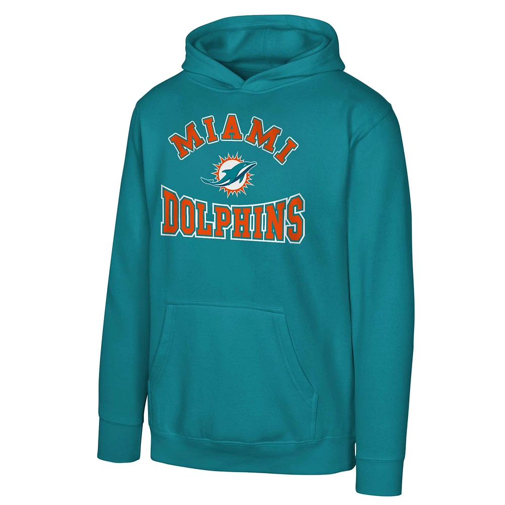 Youth Aqua Miami Dolphins Home Town Pullover Fleece Hoodie