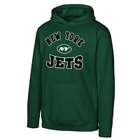 Youth Green New York Jets Home Town Pullover Fleece Hoodie