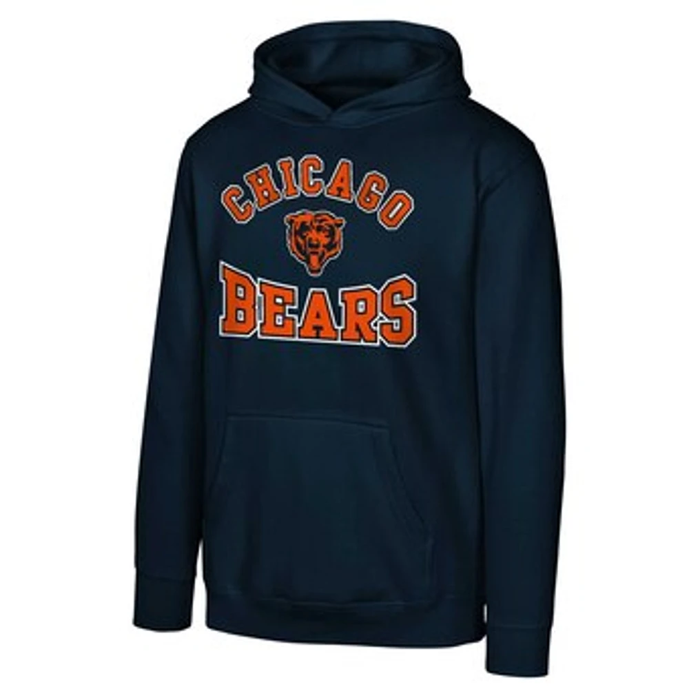 Youth Navy Chicago Bears Home Town Pullover Fleece Hoodie