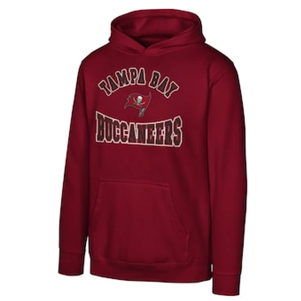 Youth Red Tampa Bay Buccaneers Home Town Pullover Fleece Hoodie