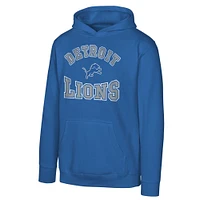 Youth Blue Detroit Lions Home Town Pullover Fleece Hoodie