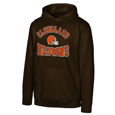 Youth Brown Cleveland Browns Home Town Pullover Fleece Hoodie