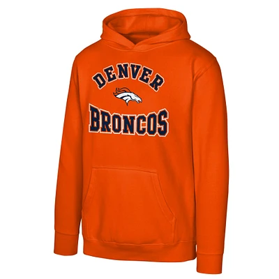 Youth Orange Denver Broncos Home Town Pullover Fleece Hoodie