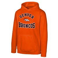 Youth Orange Denver Broncos Home Town Pullover Fleece Hoodie