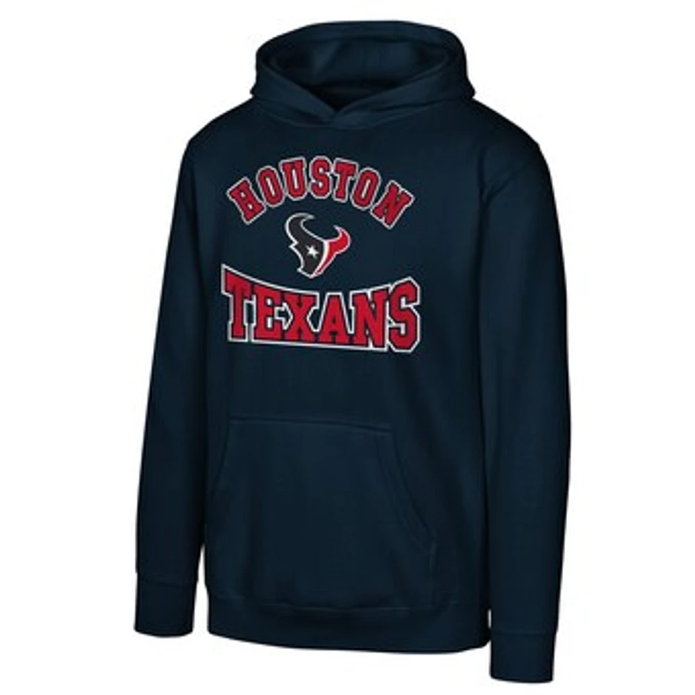 Youth Navy Houston Texans Home Town Pullover Fleece Hoodie