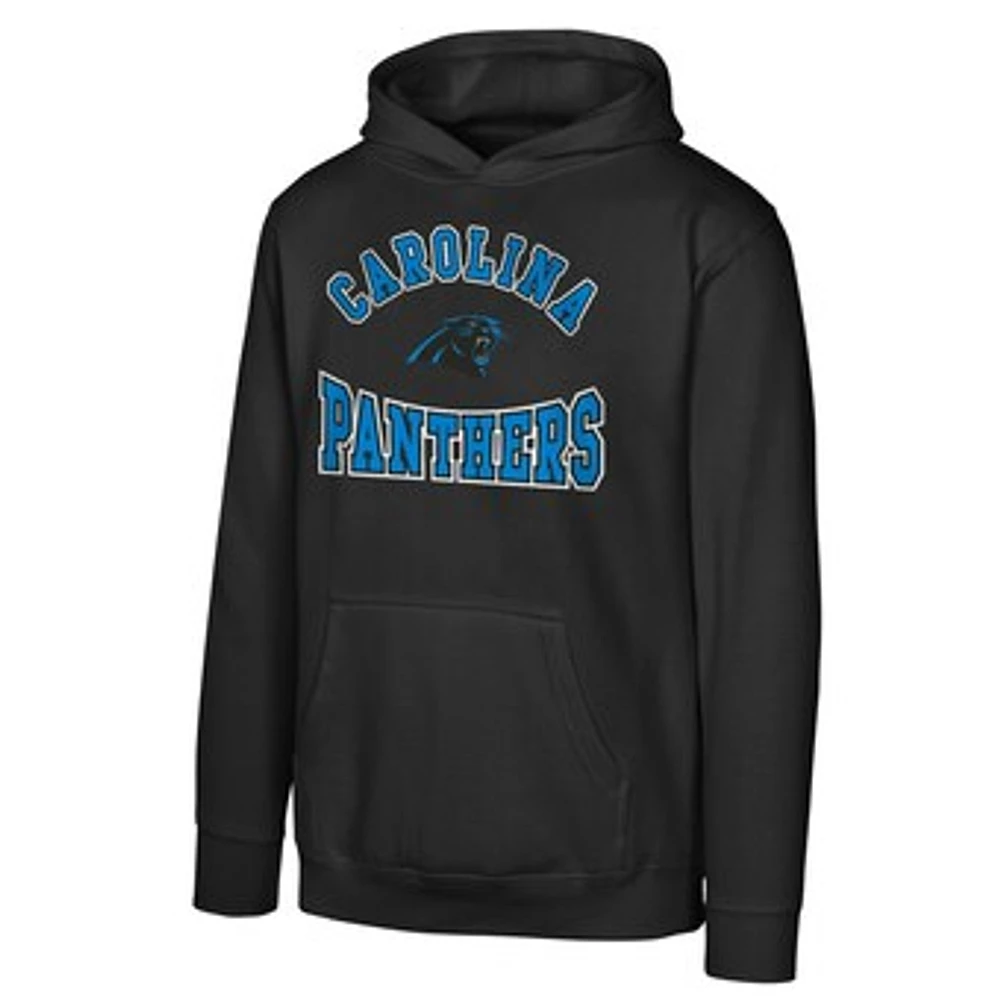 Youth Black Carolina Panthers Home Town Pullover Fleece Hoodie