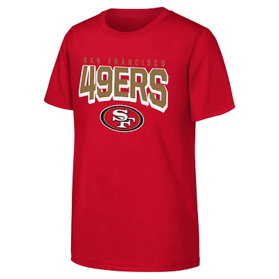 Youth Scarlet San Francisco 49ers On The Block T-Shirt