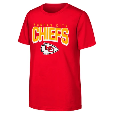 Youth Red Kansas City Chiefs On The Block T-Shirt