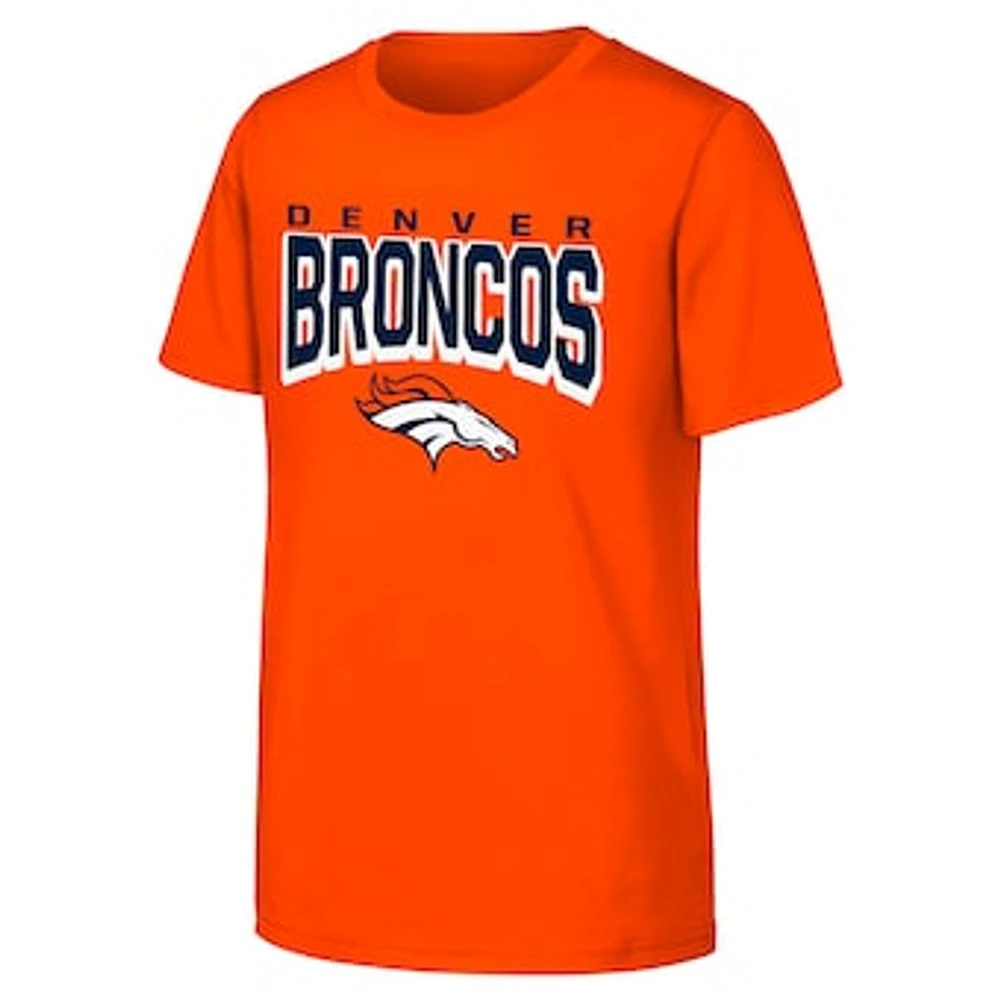 Youth Orange Denver Broncos On The Block T-Shirt