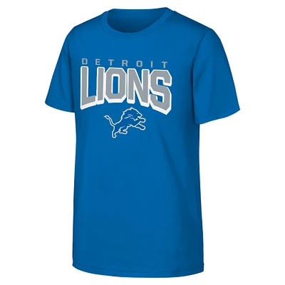 Youth Blue Detroit Lions On The Block T-Shirt