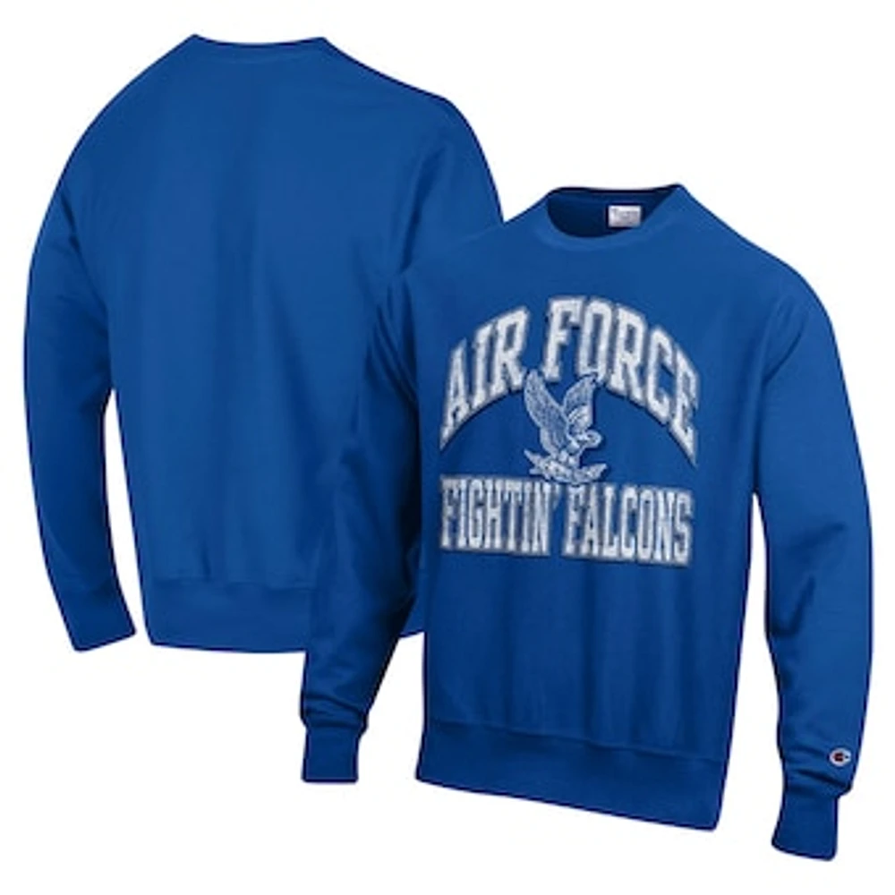 Men's Champion Royal Air Force Falcons Vault Late Night Reverse Weave Pullover Sweatshirt