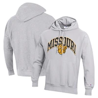 Men's Champion Gray Missouri Tigers Vault Late Night Reverse Weave Pullover Hoodie