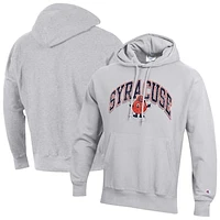 Men's Champion Gray Syracuse Orange Vault Late Night Reverse Weave Pullover Hoodie