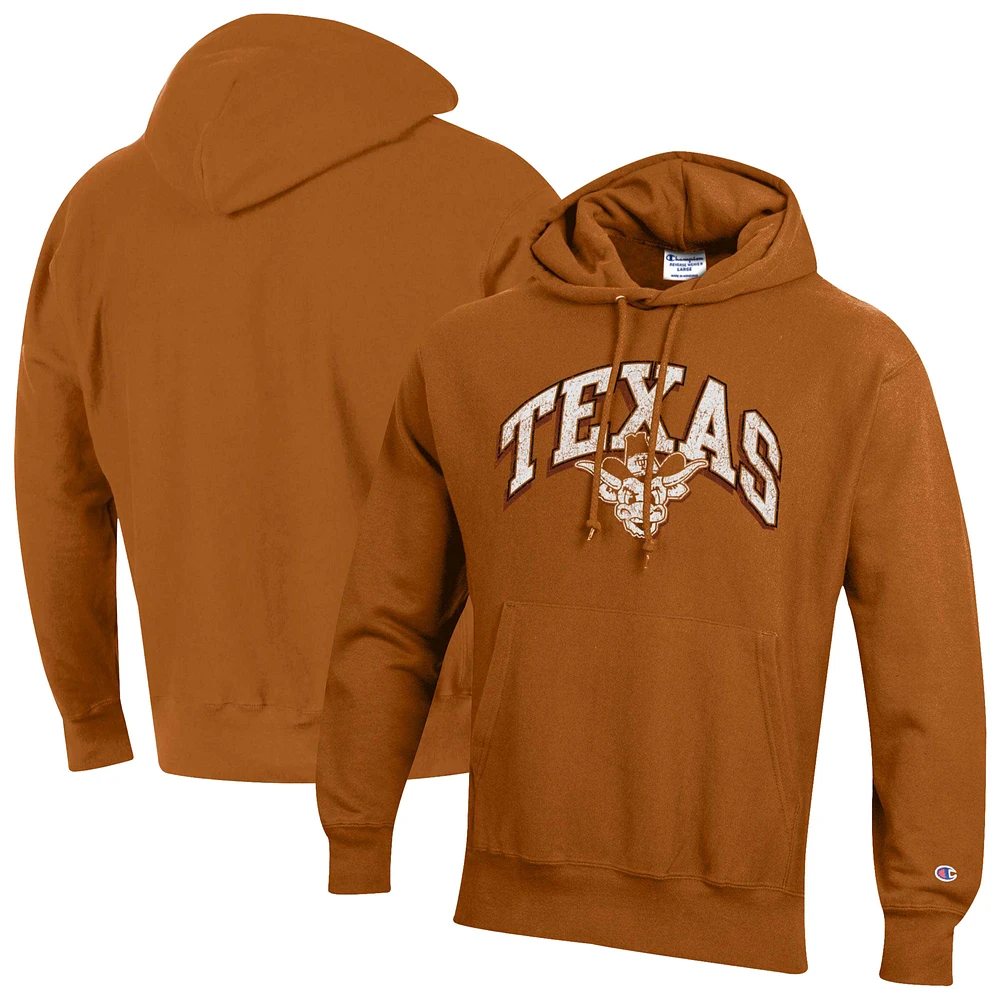 Men's Champion Texas Longhorns Vault Late Night Reverse Weave Pullover Hoodie