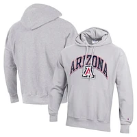 Men's Champion Gray Arizona Wildcats Vault Late Night Reverse Weave Pullover Hoodie