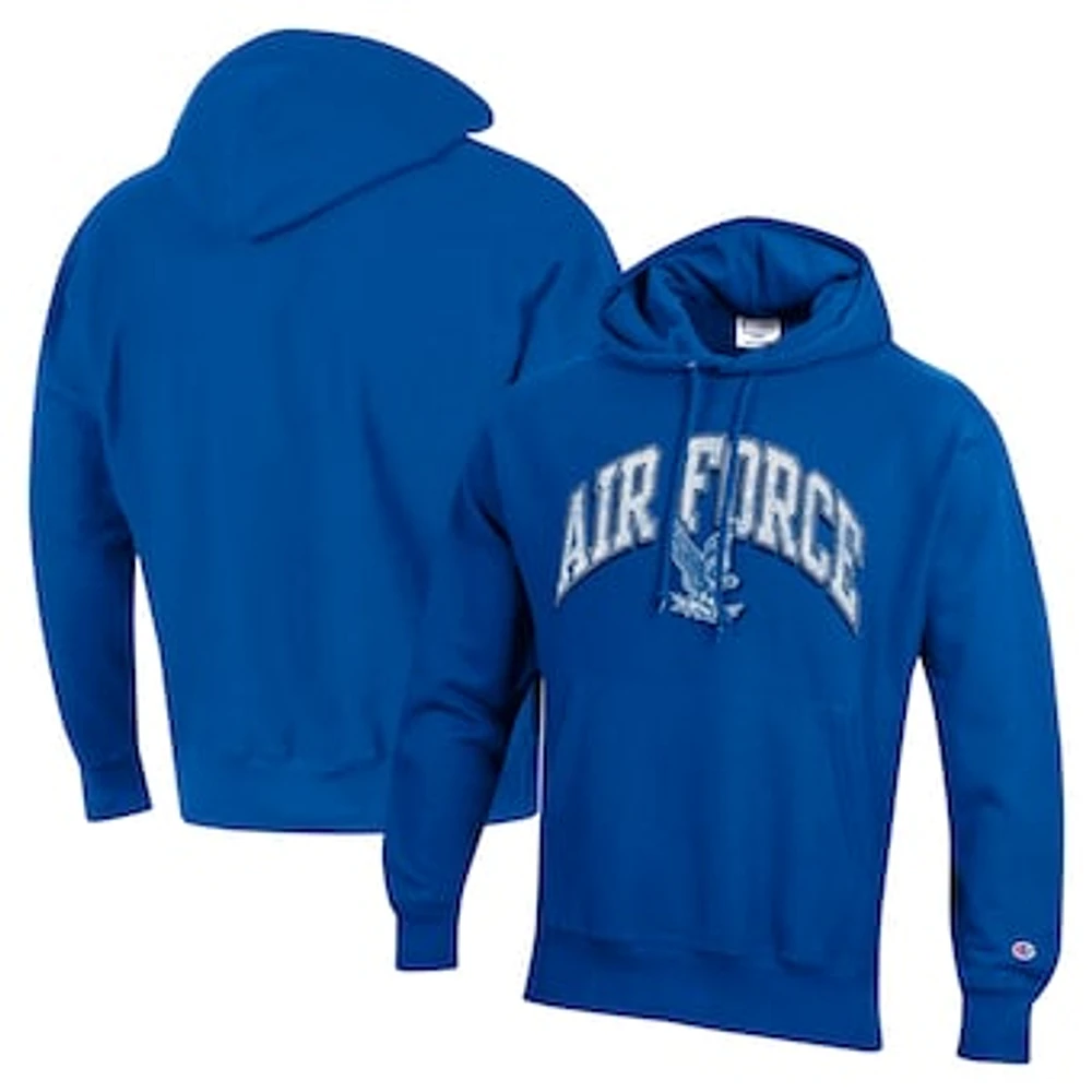 Men's Champion Royal Air Force Falcons Vault Late Night Reverse Weave Pullover Hoodie