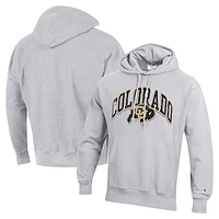 Men's Champion Gray Colorado Buffaloes Vault Late Night Reverse Weave Pullover Hoodie