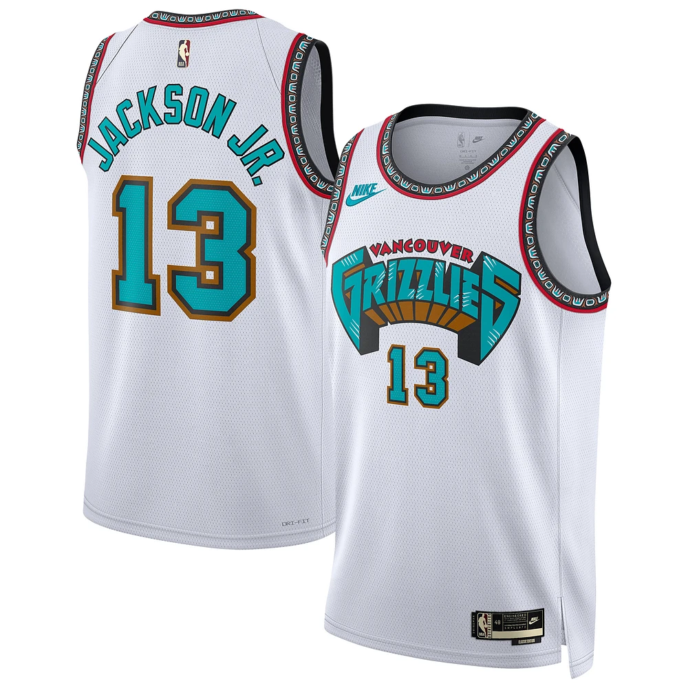 Unisex Nike Jaren Jackson Jr. White Memphis Grizzlies 2024/25 Swingman Jersey - Classic Edition