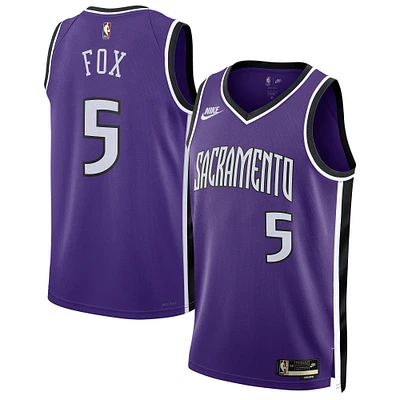 Unisex Nike De'Aaron Fox Purple Sacramento Kings 2024/25 Swingman Jersey - Classic Edition