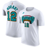 Men's Nike Ja Morant White Memphis Grizzlies Classic Edition Name & Number T-Shirt