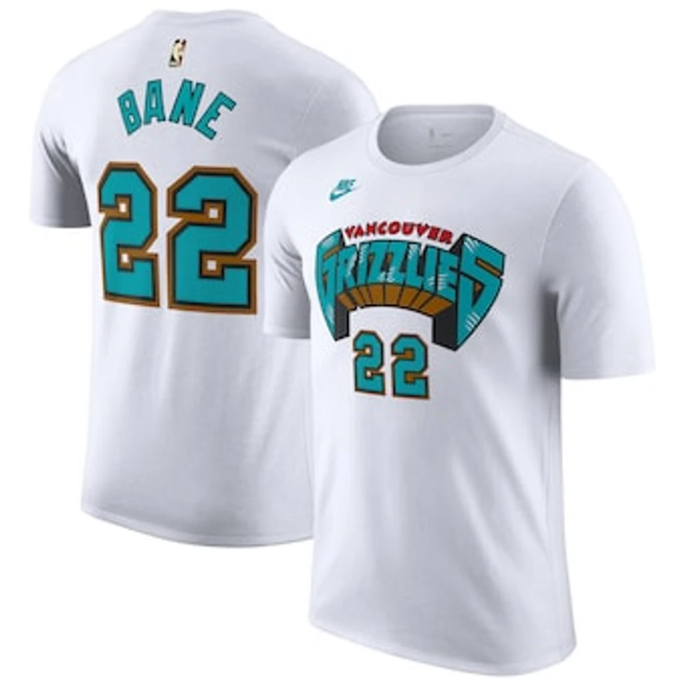 Men's Nike Desmond Bane White Memphis Grizzlies Classic Edition Name & Number T-Shirt