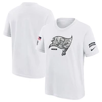 Youth Nike White Tampa Bay Buccaneers 2024 Salute To Service T-Shirt