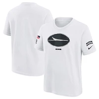 Youth Nike White New York Jets 2024 Salute To Service T-Shirt