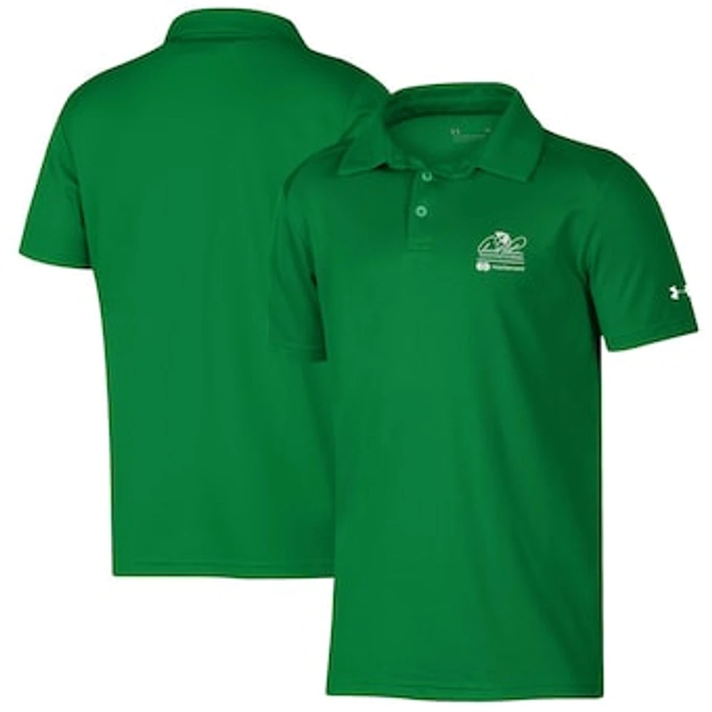 Youth Under Armour  Kelly Green Arnold Palmer Invitational Tech Mesh Polo