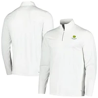 Men's Puma White John Deere Classic YouV Quarter-Zip Top