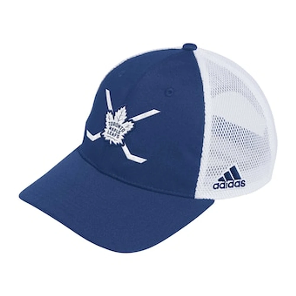 Men's adidas Blue Toronto Maple Leafs Slouch Trucker Adjustable Hat