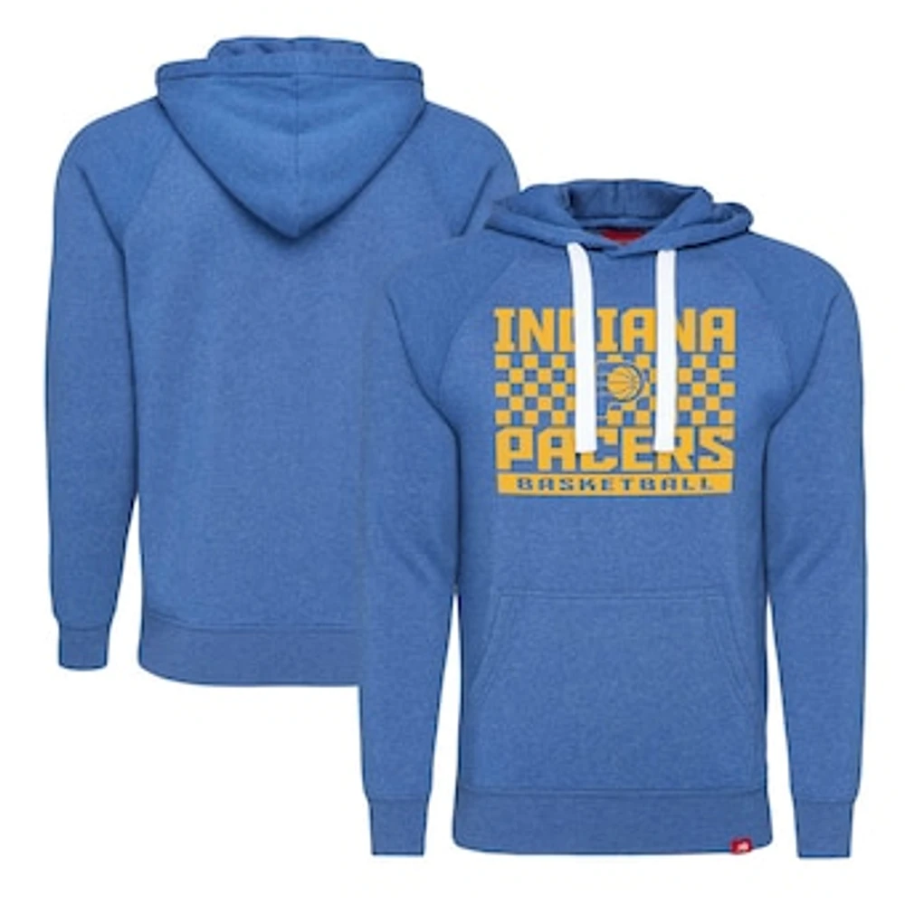 Unisex Sportiqe Royal Indiana Pacers Olsen Super Soft Tri-Blend Raglan Pullover Hoodie