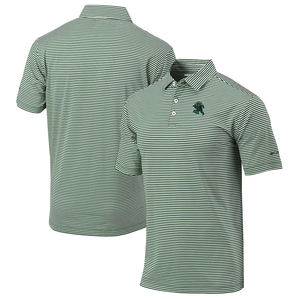 Men's Columbia Green Eugene Emeralds Omni-Wick Club Invite Polo