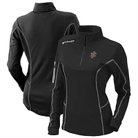Women's Columbia  Black Inland Empire 66ers Omni-Wick Shotgun Quarter-Zip Pullover Top