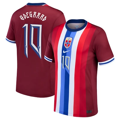 Men's Nike Martin Odegaard Red Norway National Team 2024 Home Replica Jersey