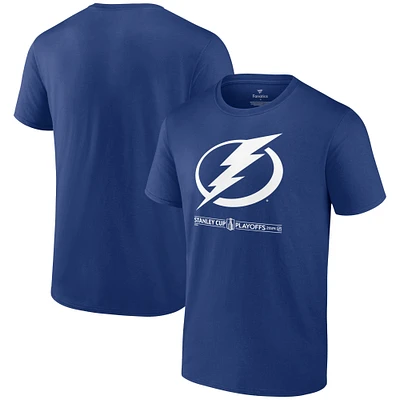 Men's Fanatics  Blue Tampa Bay Lightning 2024 Stanley Cup Playoffs Breakout T-Shirt