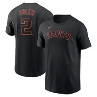 Men's Nike Jorge Soler Black San Francisco Giants Fuse Name & Number T-Shirt