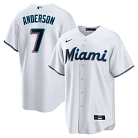 Men's Nike Tim Anderson White Miami Marlins Home Replica Player Jersey