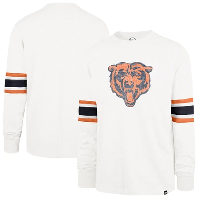 Men's '47 White Chicago Bears Gridiron Premier Brex Long Sleeve T-Shirt