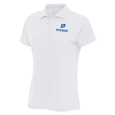 Women's Antigua  White UC Riverside Highlanders Legacy Pique Polo