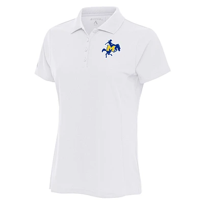 Women's Antigua  White McNeese State Cowboys Legacy Pique Polo