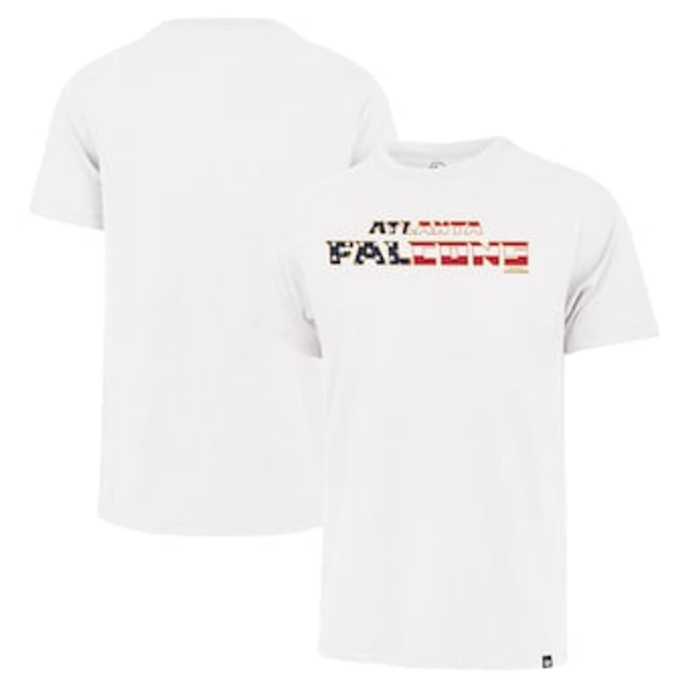 Men's '47 White Atlanta Falcons Flag Script Franklin T-Shirt