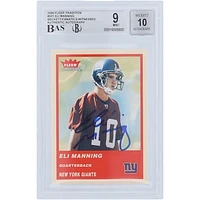 Eli Manning New York Giants Autographed 2004 Fleer Tradition #331 Beckett Fanatics Witnessed Authenticated 9/10 Rookie Card